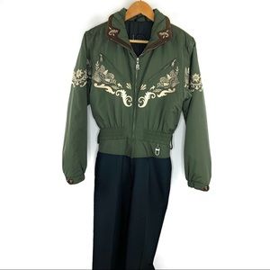 Embroidered Bogner Ski Suit One Piece